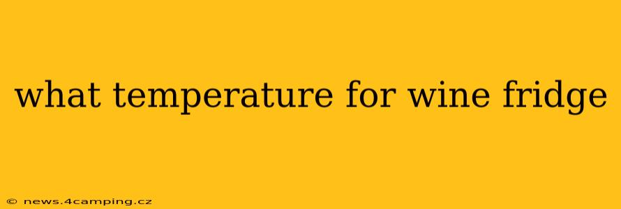 what temperature for wine fridge