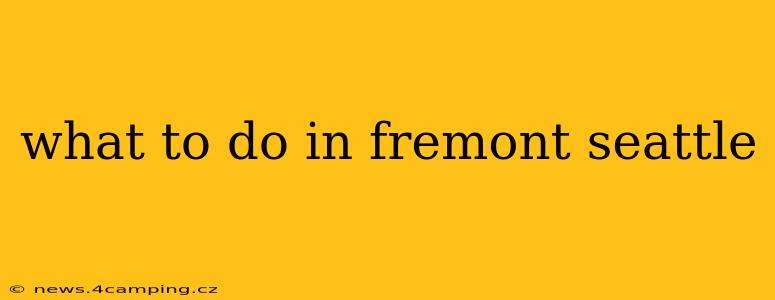 what to do in fremont seattle