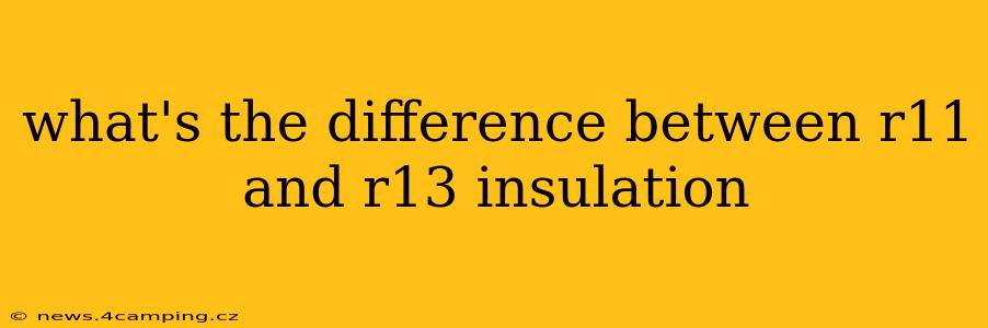 what's the difference between r11 and r13 insulation
