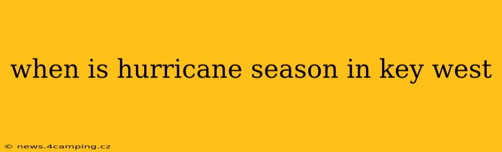 when is hurricane season in key west