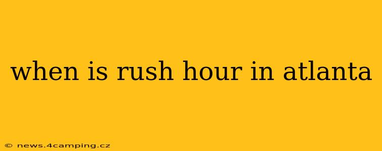 when is rush hour in atlanta