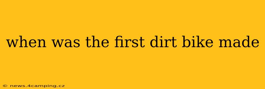 when was the first dirt bike made