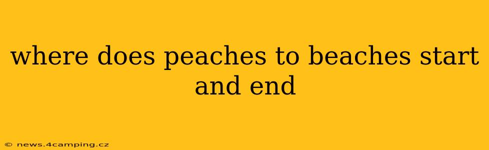 where does peaches to beaches start and end