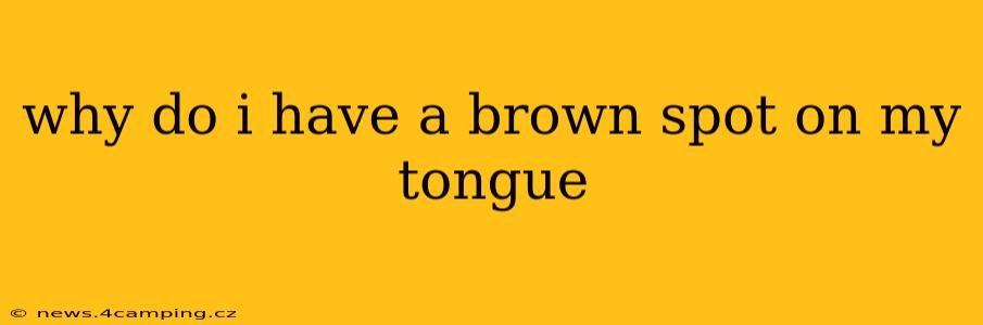 why do i have a brown spot on my tongue