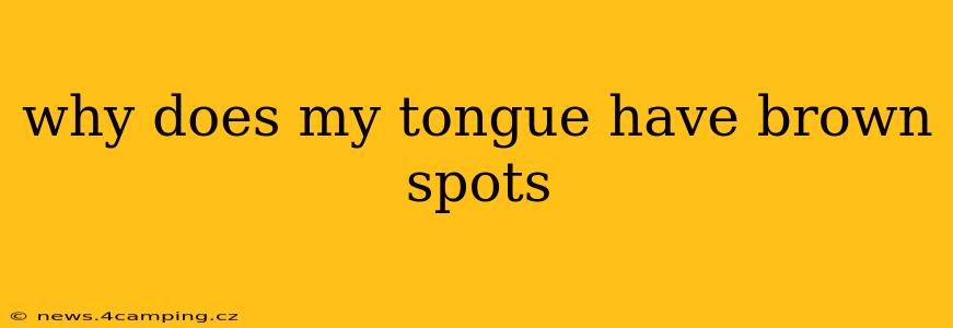why does my tongue have brown spots