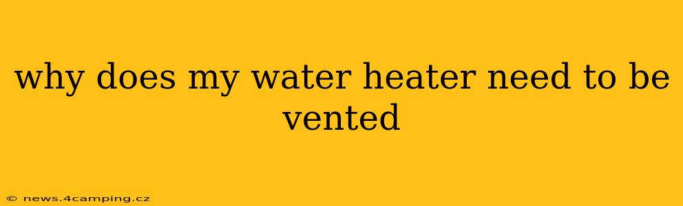 why does my water heater need to be vented
