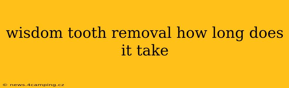 wisdom tooth removal how long does it take