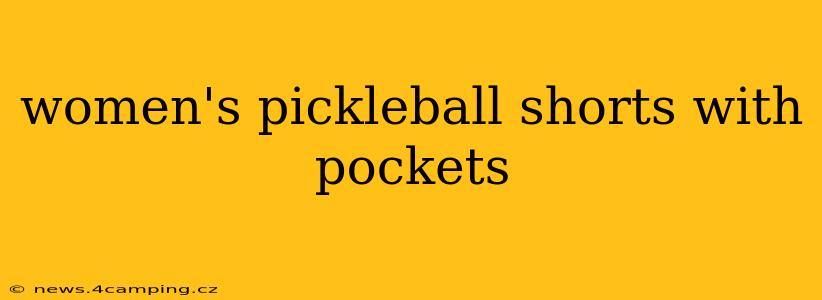 women's pickleball shorts with pockets