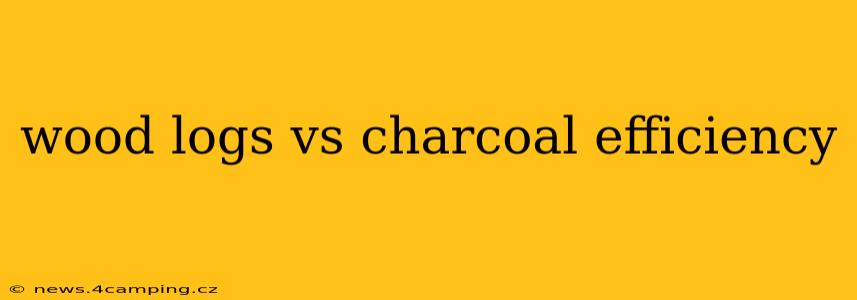 wood logs vs charcoal efficiency