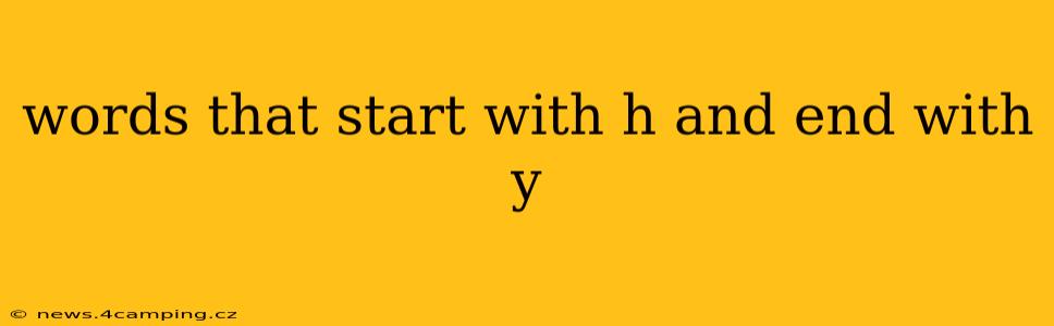words that start with h and end with y