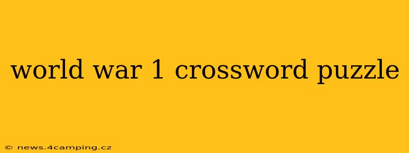 world war 1 crossword puzzle