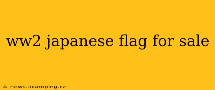 ww2 japanese flag for sale