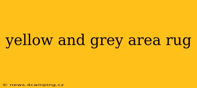 yellow and grey area rug