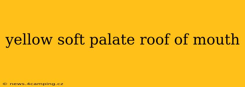 yellow soft palate roof of mouth