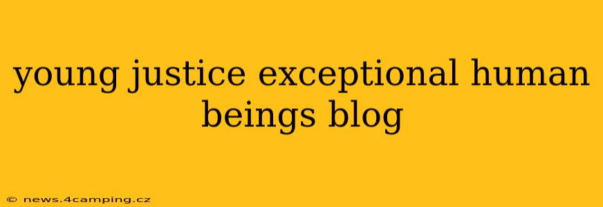 young justice exceptional human beings blog