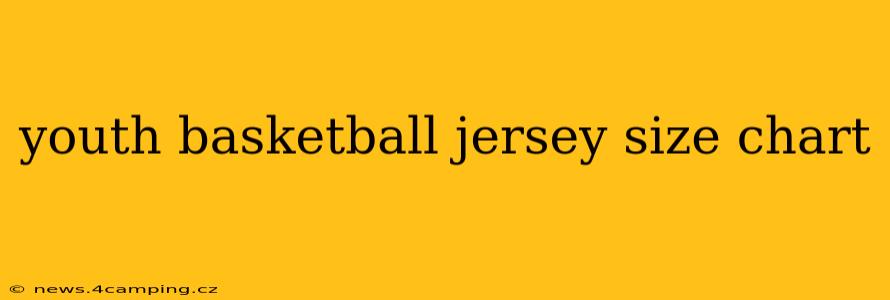youth basketball jersey size chart
